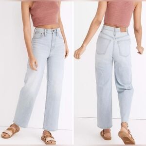 Madewell Wide Leg Jeans size 30 Lightwash denim classic casual festival …